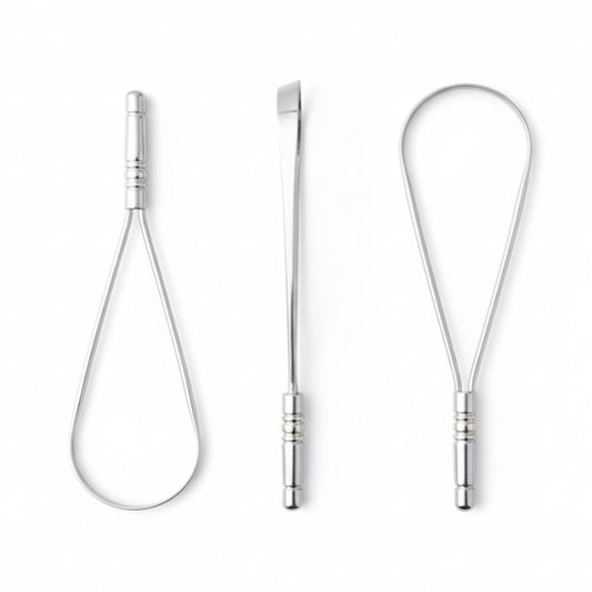 Equix Stainless Steel Tongue Scraper – Fresh Breath Oral Care Tool for Adults