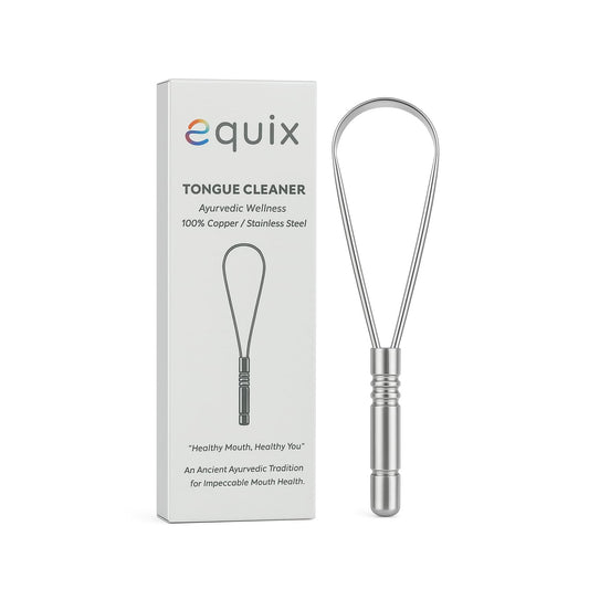 Equix Stainless Steel Tongue Scraper – Fresh Breath Oral Care Tool for Adults